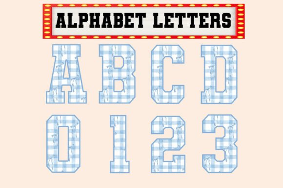 Coquette Blue Bow Alphabet Letters: A Designer's Guide