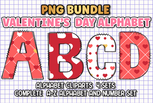 Crafting Love: The Valentine's Alphabet Letters Sublimation Bundle