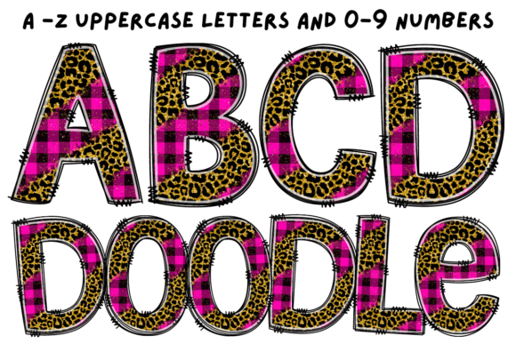Unleashing Creative Energy with the Pink Plaid Glitter Leopard Alphabet